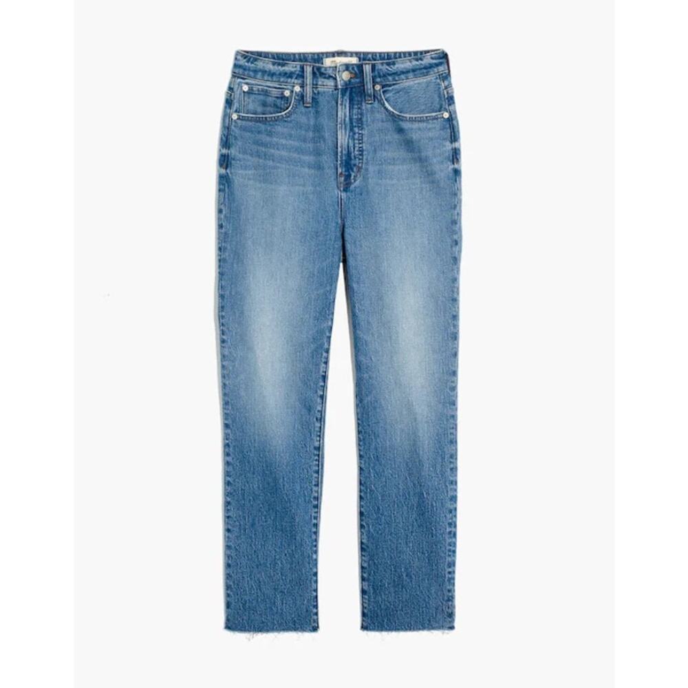 Madewell The Perfect Vintage Straight Leg Casual Denim Blue Jeans Size 27 - Picture 3 of 12